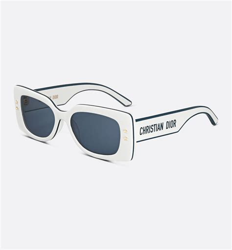 dior twisting black and blue and white sunglasses|christian dior sunglasses white.